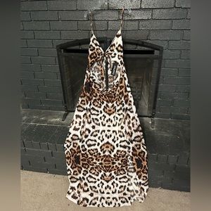 Animal print summer dress